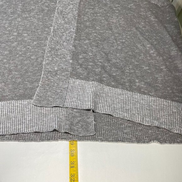 Eileen Fisher Linen Blend Cardigan Womens Small‎ Gray Oversized Sleeveless Light - Picture 13 of 13